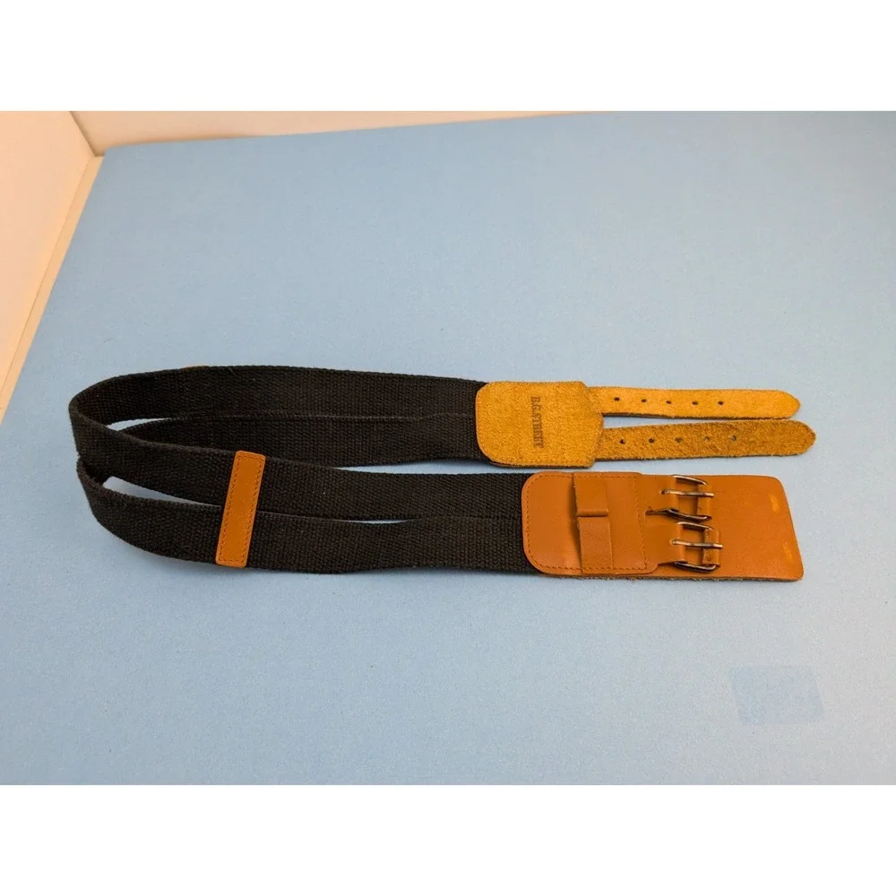 Women's BG Street Black Brown Leather Belt 31